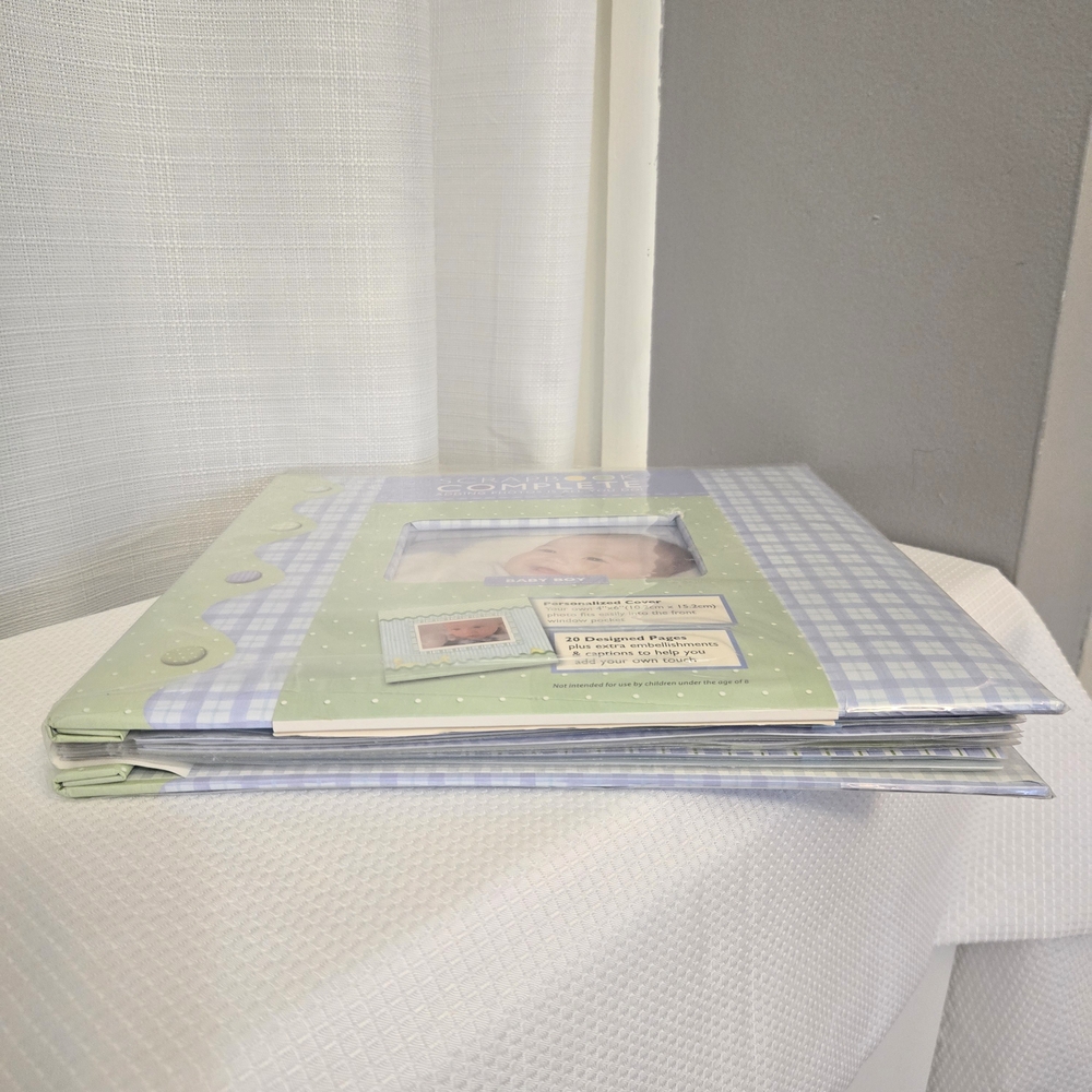 Tapestry Baby Boy Scrapbook Album 20 Page Little Pond Photo Memory 3D Stickers - Picture 5 of 15